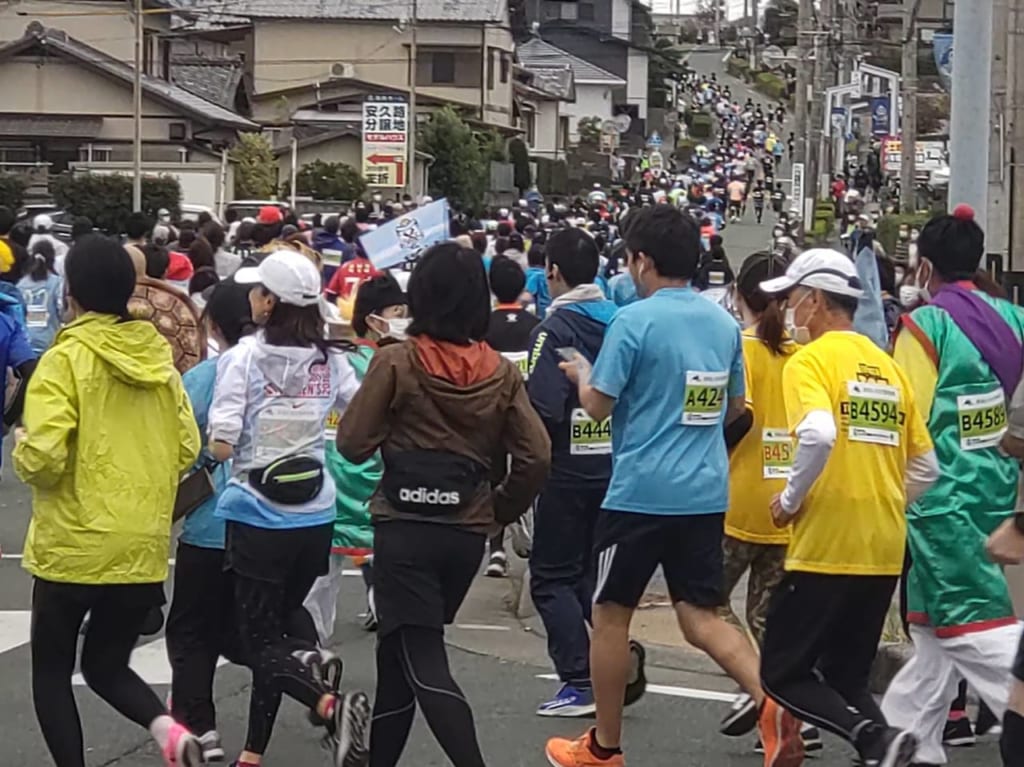 磐田メモリアルマラソン心臓破りの坂