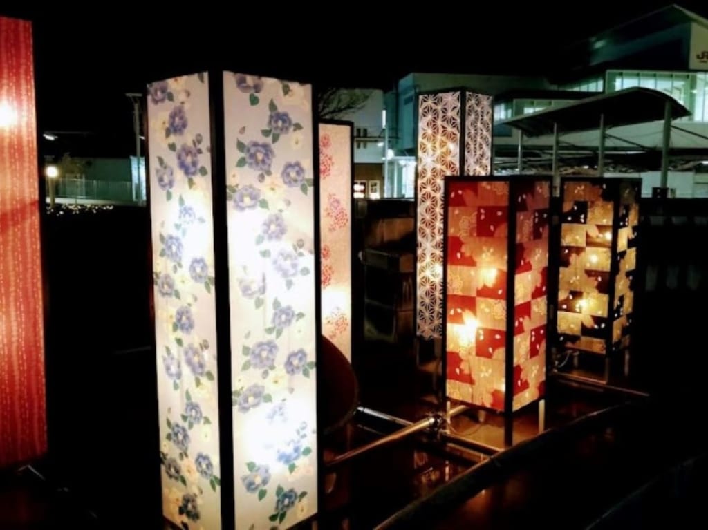 ふくろい夜宵プロジェクト袋井駅前イルミネーション屋台