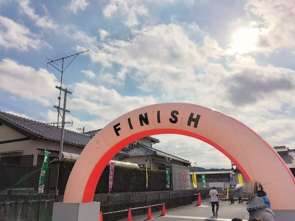 森町ロードレースゴール前