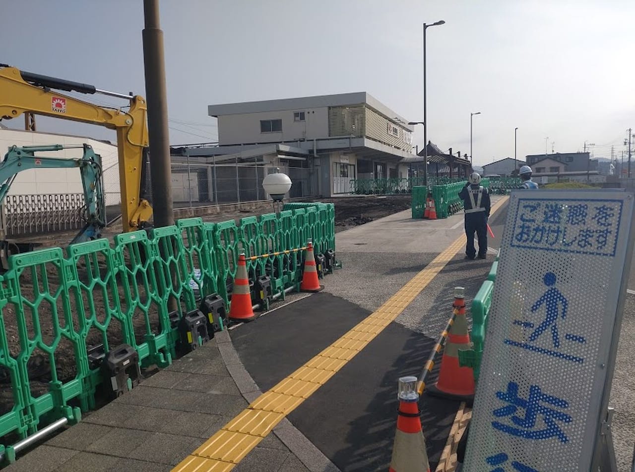 JR菊川駅Kikugawastation工事中