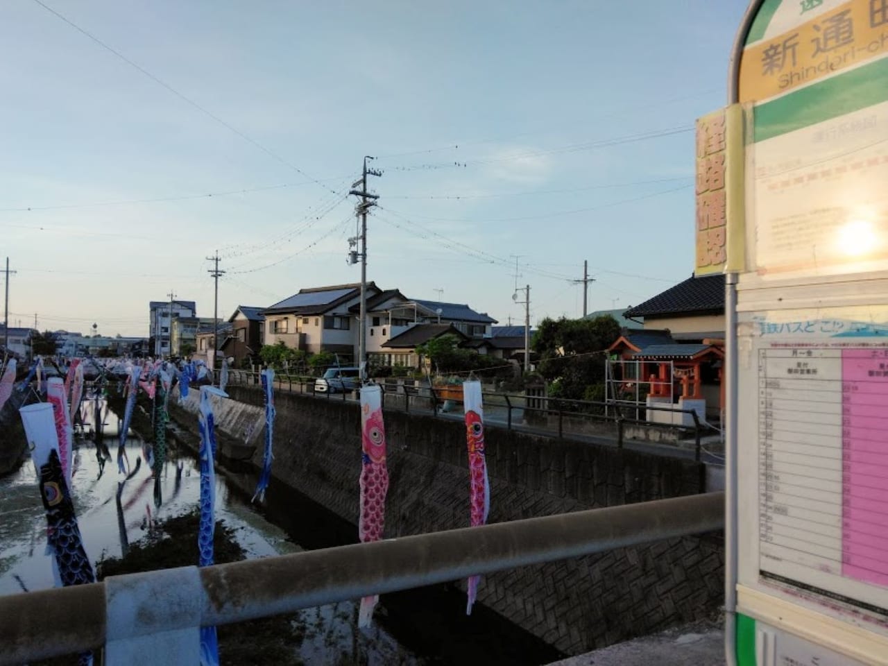 こいのぼり磐田市今之浦川