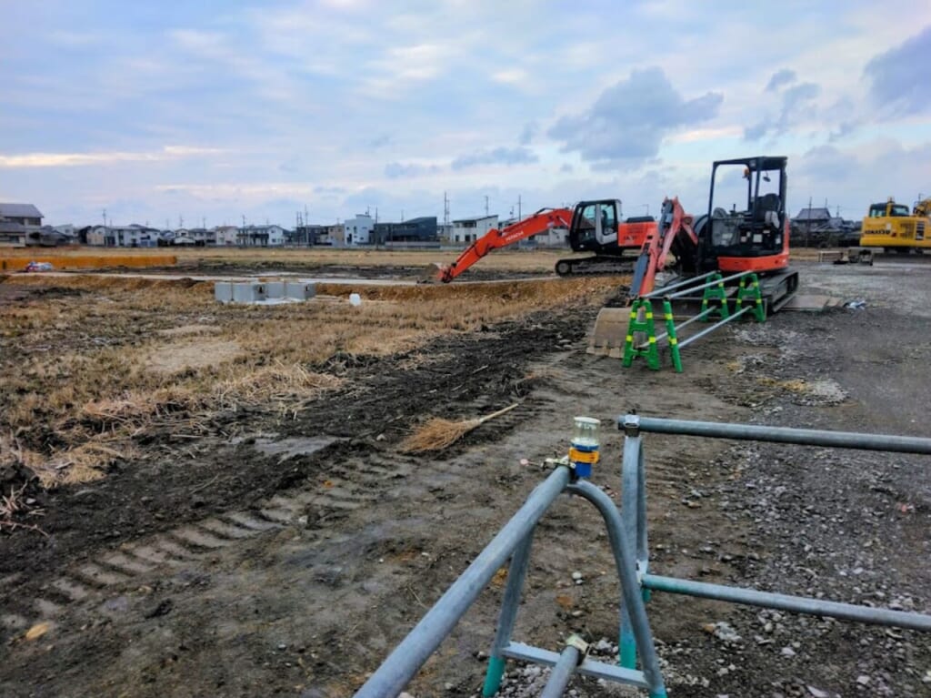 袋井市愛野ドラッグストアコスモス建設中