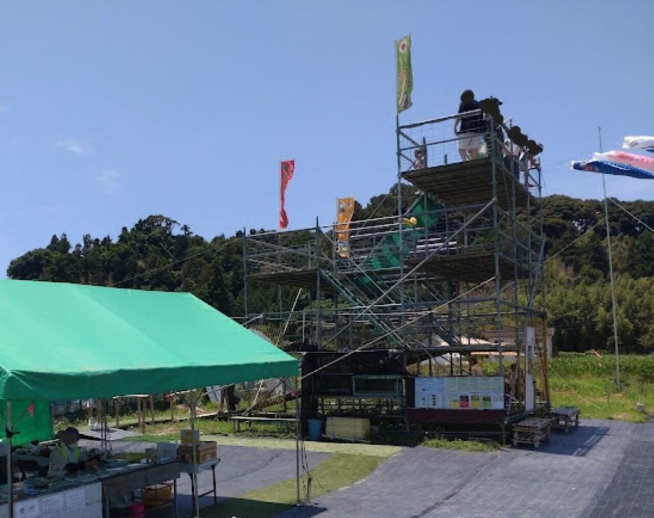 菊川市田んぼアートトリックアート 富士山と駿河湾